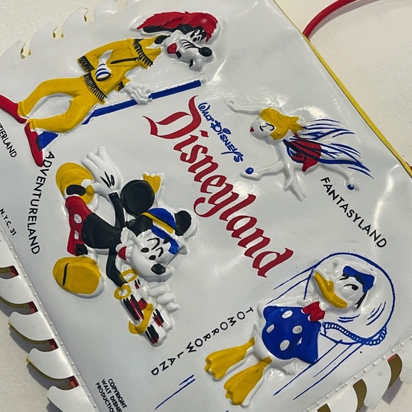 1950s RARE Collectible EARLY Disneyland Vinyl Purse Near Mint Condition - Picture 12 of 13
